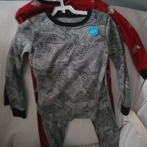 Gray Patterned Pajama Set